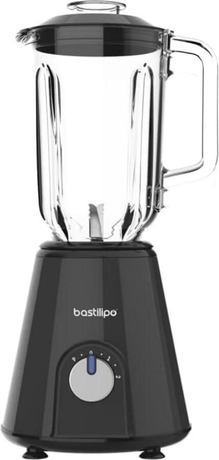 Staafmixer 800W met Roestvrijstalen Messen en Glazen Kan 1 5L – 2 Snelheden en Pulse-functie