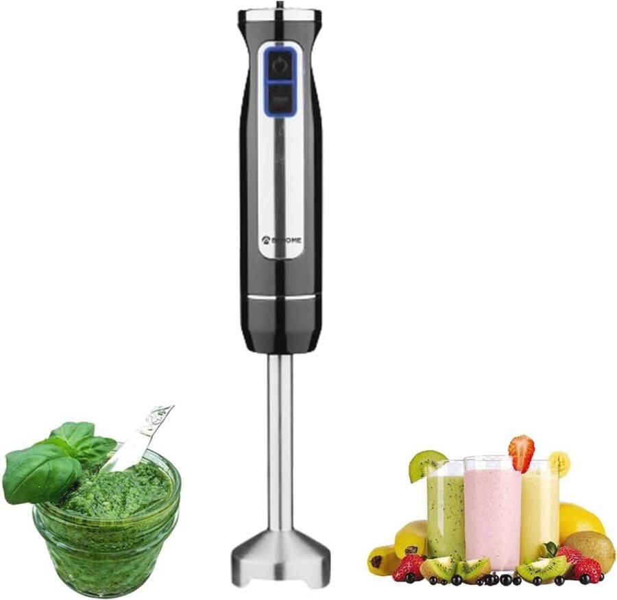 Staafmixer 800W met RVS Lemmet en 8 Snelheden