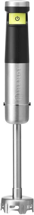Staafmixer draadloos traploze snelheidaanpassing eenvoudige bediening met drukgevoelige knop handmixer S-vormig mes 2x 3 7V heroplaadbare li-ion batterij ø65X(H)390mm roestvast staal