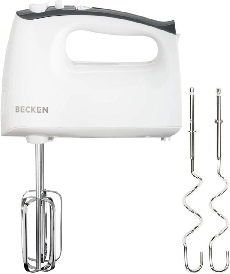Staafmixer Kneedmachine Keukenmachine Handmixer Beslag Maken 5 Snelheden Turbo 400 Watt Wit