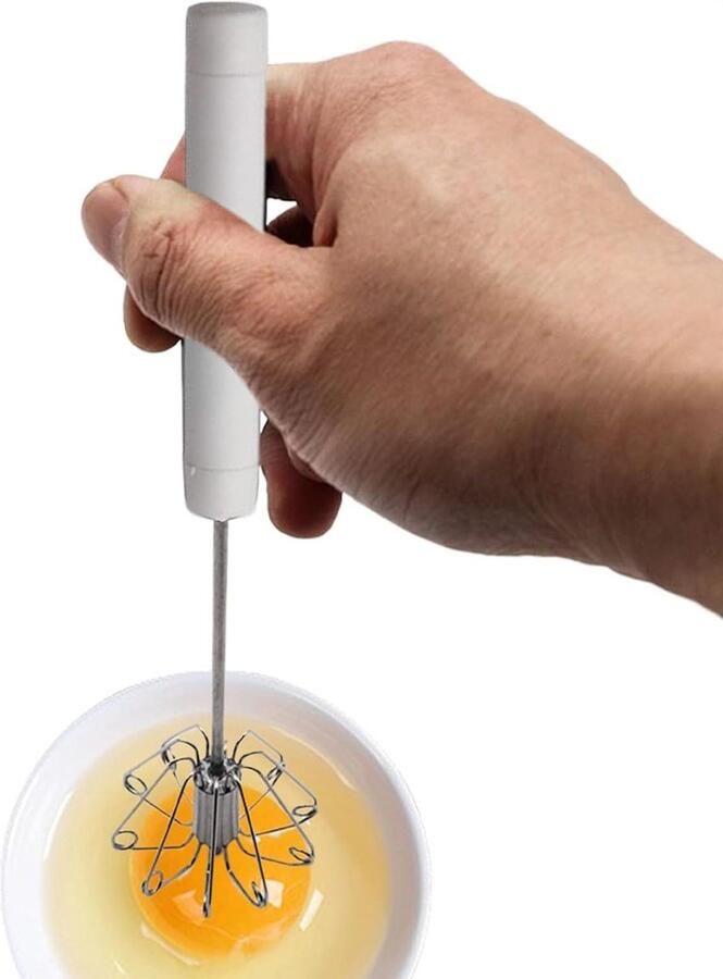 Staafmixer Garde Hand Blender Ingrediënten Mengen Hoge Sterkte Constructie 26 cm Wit