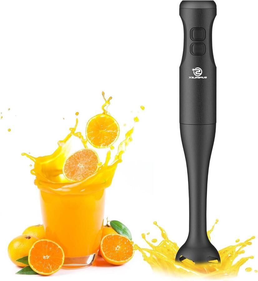 Staafmixer Handblender Pureerstaaf Keukenbereidingen 3-in-1 met accessoires 382 cm hoog Zwart