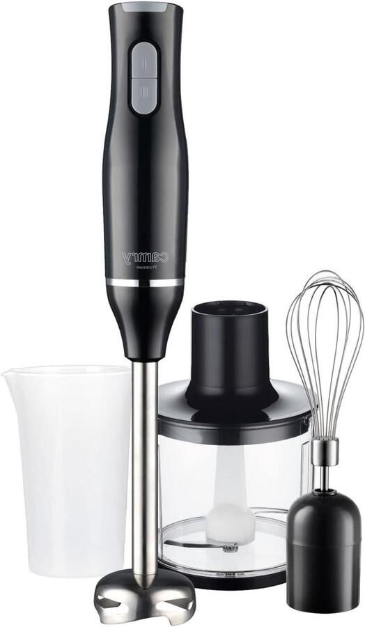 Staafmixer Handmixer Blender Keukenbereidingen Maken Roestvrijstalen Messen 800 Watt Zwart