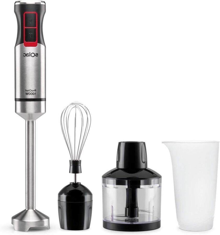Staafmixer Handmixer Blender Keukenwerk Krachtige 1000W Motor 600 ml Maatbeker Staal
