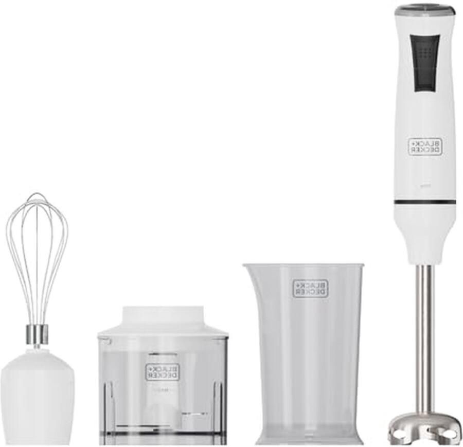 Staafmixer Handmixer Keukenbereidingen 20 snelheden turbo 750 watt Wit