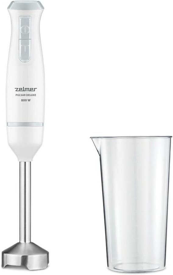 Staafmixer Handmixer Keukenmixer Snel Mixen Roestvrij Staal 800 W Wit