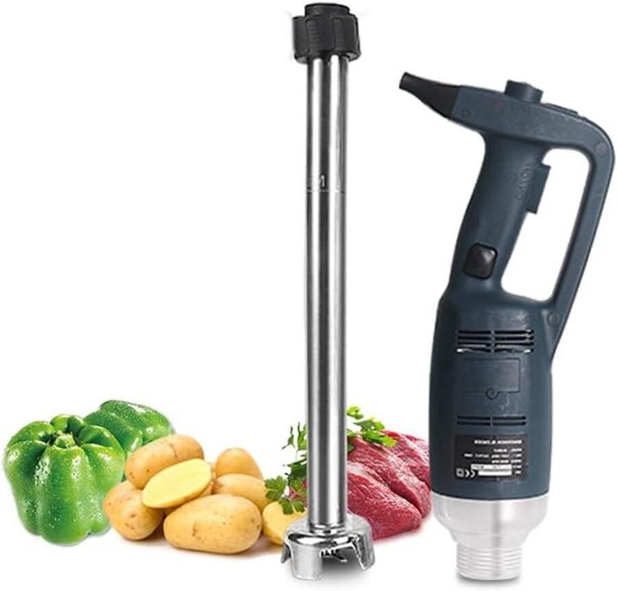 Staafmixer Handmixer Grote hoeveelheden mixen Krachtige 500W motor 500 mm steel Zilver