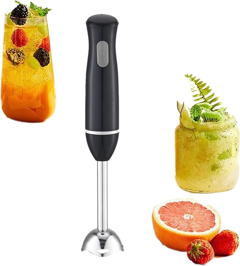 Staafmixer Keuken Mixer Hand Eten Bereiden Roestvrij Staal 38 cm Lengte Zwart