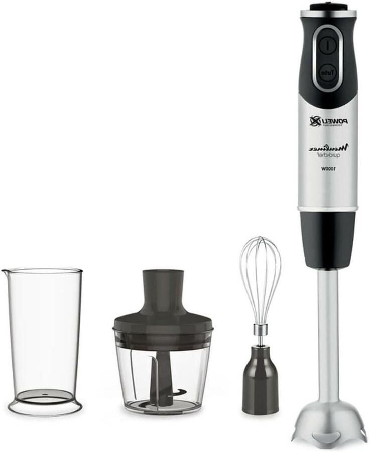 Staafmixer Keukenmixer Gezonde Maaltijden Maken 10 Snelheden 1000 Watt Zwart