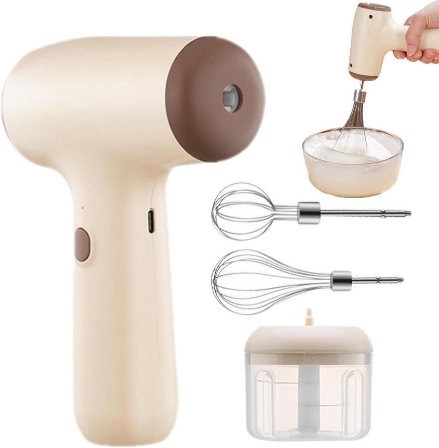 Staafmixer Keukenmixer Handmixer Eten Bereiden Industriële Motor 8.8 x 19.1 x 8.8 cm Khaki
