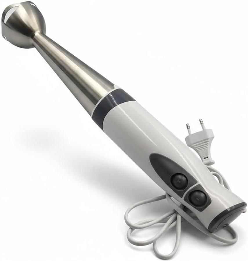 Staafmixer Keukenmixer Sauzen Maken 2 Snelheden 27.5 cm Zilver Wit