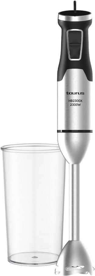 Staafmixer Keukenmixer Snel Mixen 2300W Real Power 41cm Hoog Zwart Metaal