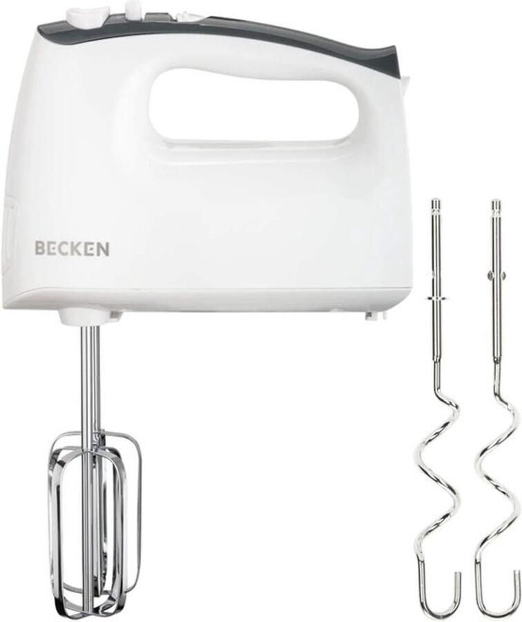 Staafmixer Kneedmachine Keukenmachine Handmixer Beslag Maken 5 Snelheden Turbo 400 Watt Wit