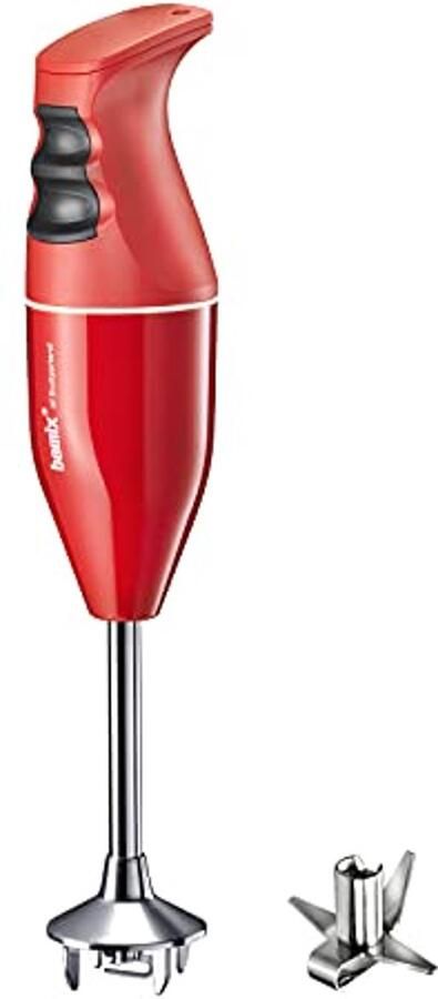 Staafmixer met Multifunctioneel Mes 140W 2 Standen Rood Wit