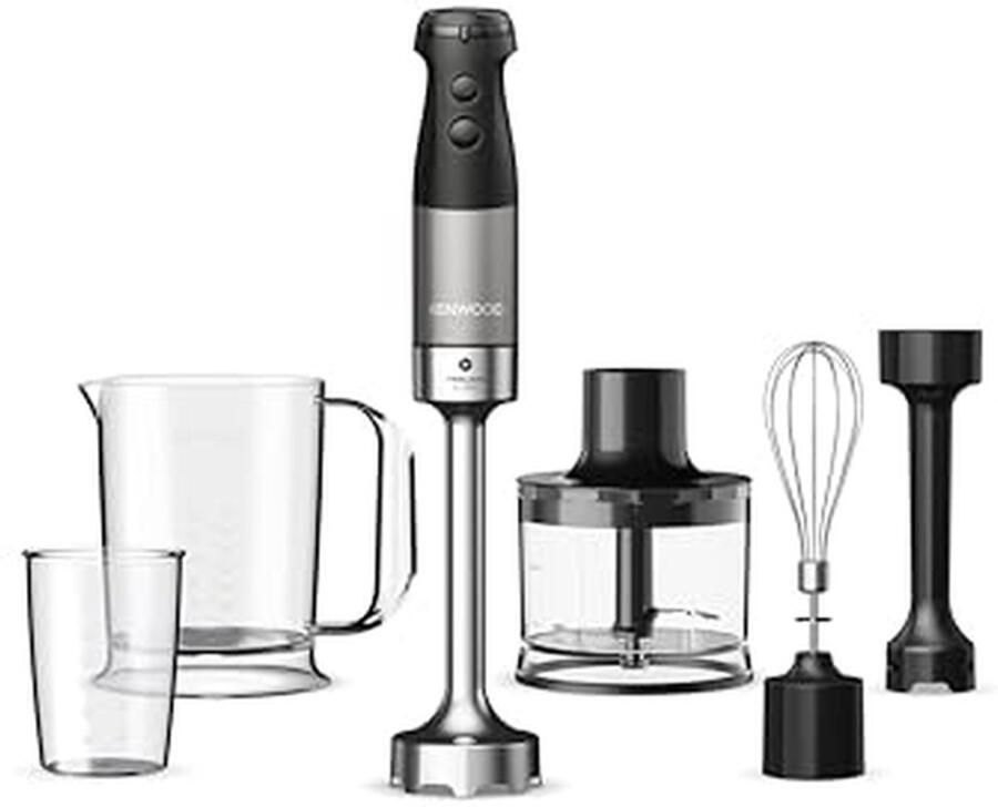 Handmixer Set Keukenapparaat Maaltijden Bereiden Krachtige 1200W Motor 500 ml Zwart