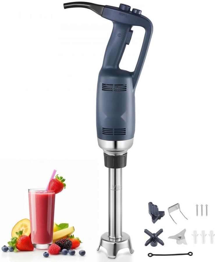 Staafmixer Professionele Handblender Vermogen 350 W Staaflengte 25 4 cm Variabele Snelheid RVS Mes Voor Soepen Sauzen en Puree Draagbaar