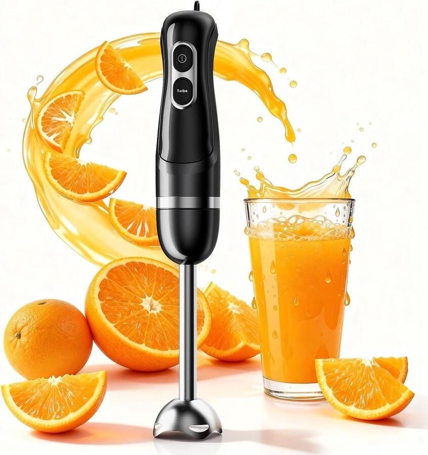 Staafmixer Roestvrij staal Ergonomisch design Instelbare snelheidsregeling Voor in de Keuken