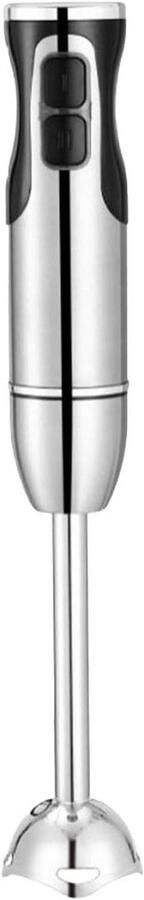 Staafmixer Roestvrij Staal Keukenhulp Handmixer Soepen en Smoothies Maken Dubbele Snij Technologie 640 gram Zilver