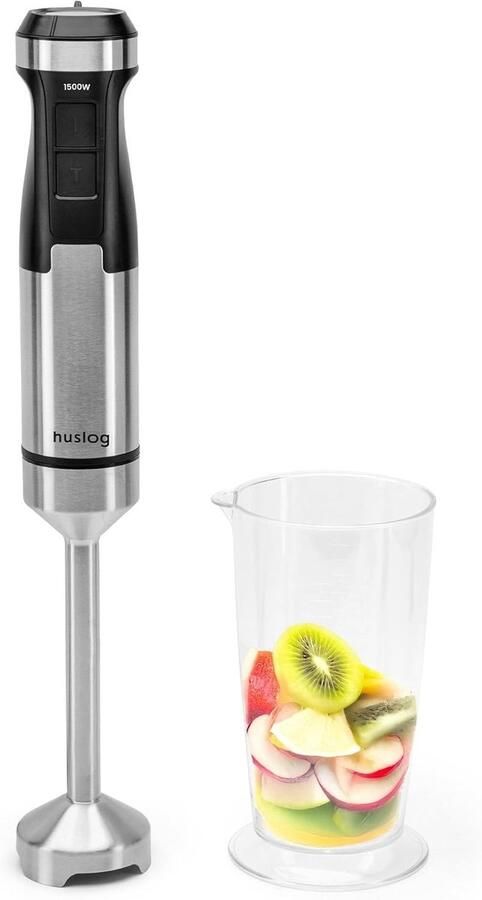 Staafmixer Roestvrij staal Krachtige 1500W motor Traploze snelheidsregeling Voor Smoothies Soepen en Sauzen