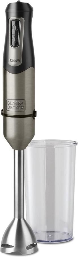 Staafmixer Roestvrijstaal 1200W Met 1 Accessoire Voor Koken en Bakken