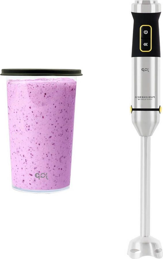 Staafmixer set 21 snelheden en turbo Extra krachtig 1200w Vershoudbakje ForceBlend F1