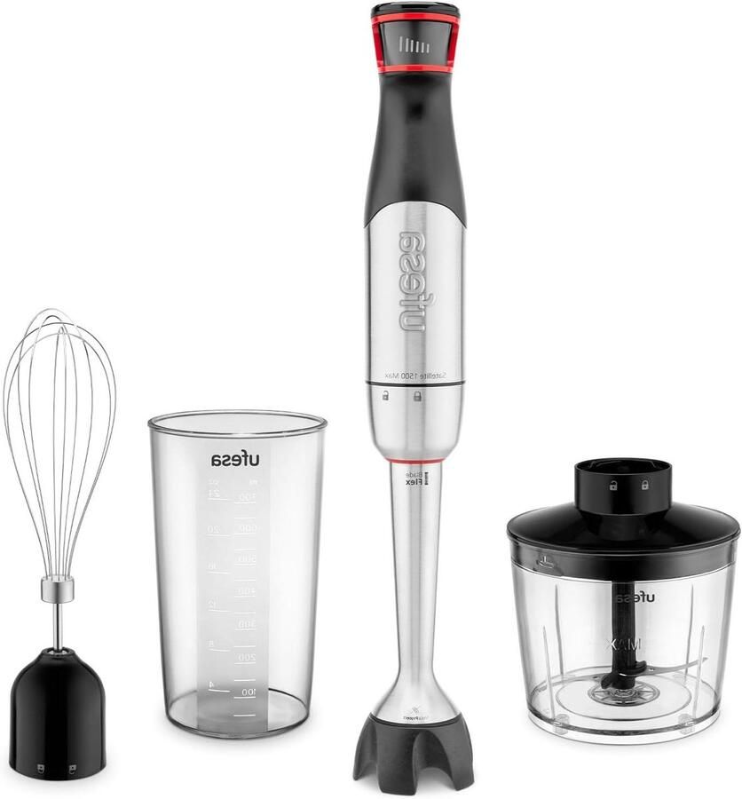Staafmixer Set Blender Pureerstaaf Keukenbereidingen Maken BladeFlex Technologie 700 ml Beker Zwart