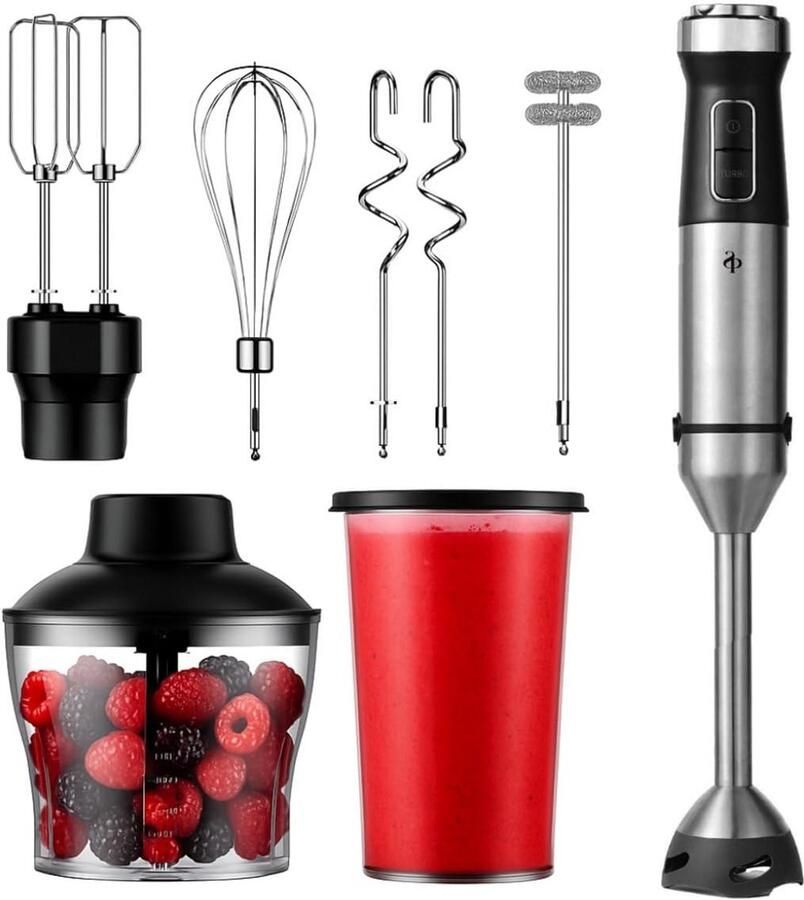 Staafmixer Set Hakmolen Groentesnijder Soepmaker Multifunctioneel