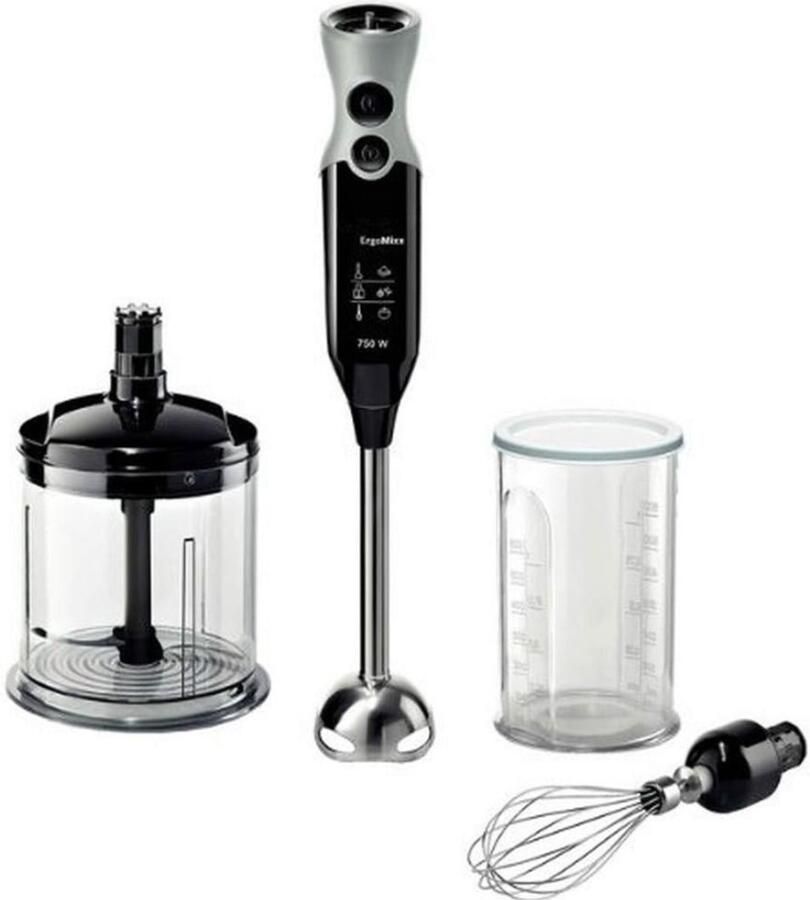 Staafmixer Set Handmixer Blender Set Pureerstaf Hakmolen Keukenmachine RVS 3 in 1 Mixer Accessoire Soepen Smoothies Babyvoeding