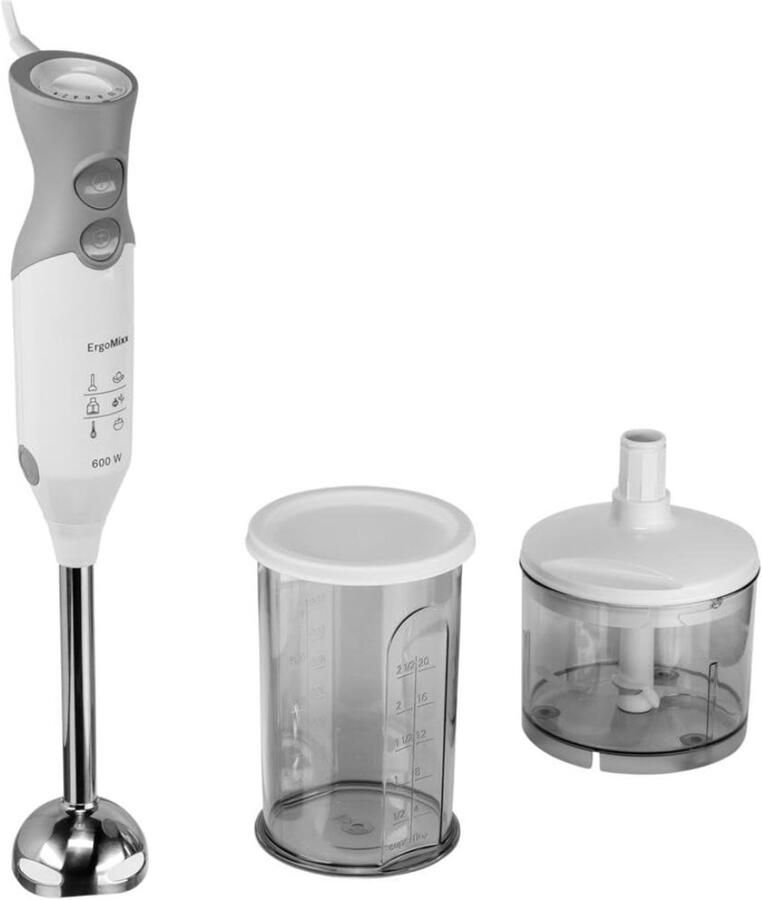 Staafmixer Set Handmixer Blender Set Pureerstaf Hakmolen Keukenmachine RVS 3 in 1 Mixer Accessoire Soepen Smoothies Babyvoeding