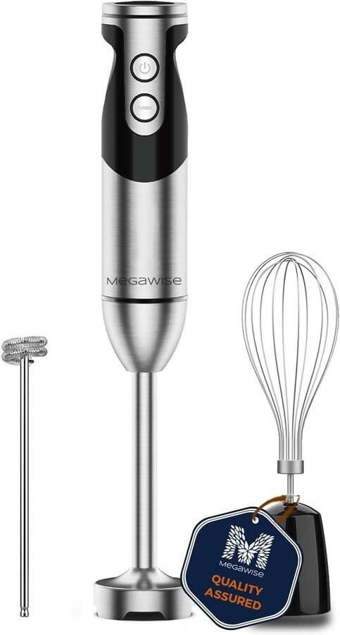 Staafmixer Set Keukenapparaat Eten Bereiden 3-in-1 Functionaliteit 400 Watt Zwart