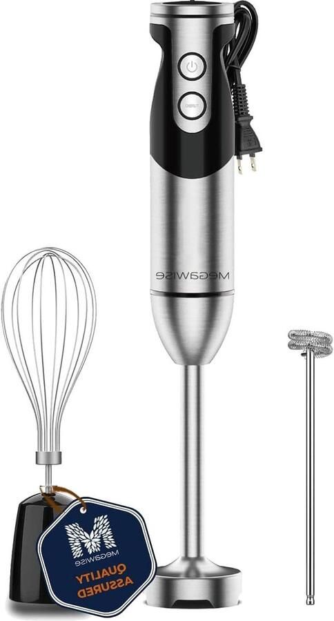 Staafmixer Set Keukenmachine Accessoires Maaltijden Bereiden Titanium Versterkte Bladen 12 Snelheden Zwart