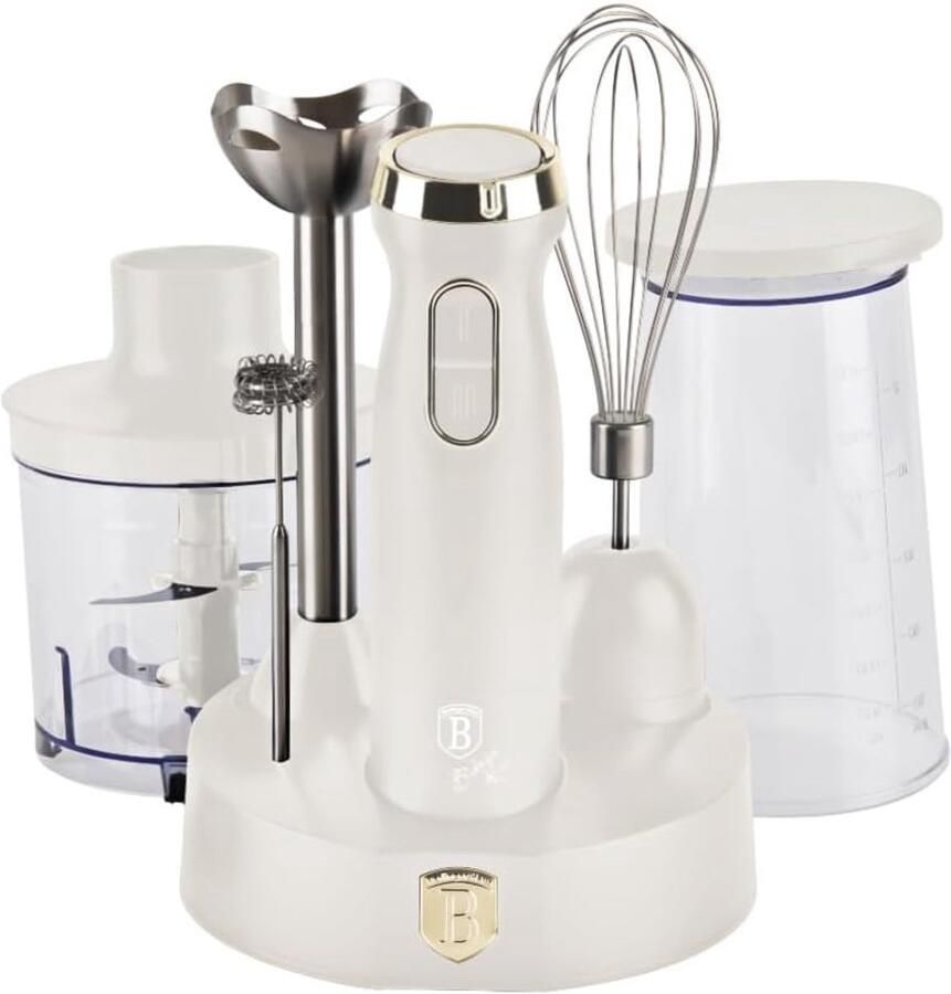 Staafmixer Set Keukenmixer Accessoires Maaltijden Bereiden 6 Delige Set 320 gram Sahara