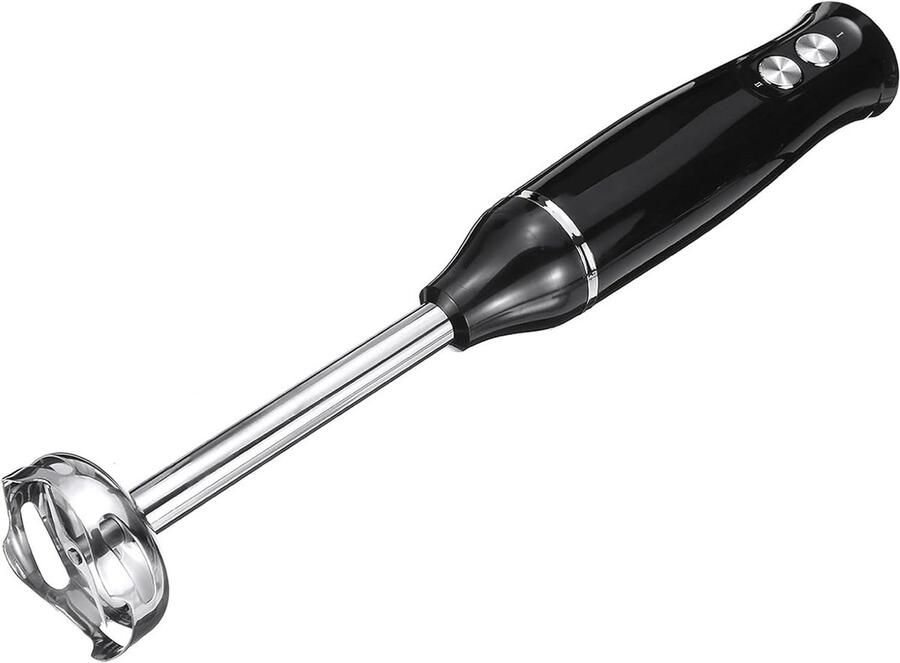Staafmixer Set Keukenmixer Accessoires Maaltijden Bereiden Volledig RVS Staaf 500 Watt Zwart