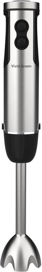 Staafmixer Set Keukenmixer Elektrisch Snel Ingrediënten Maken 12 Snelheden Turbo 40cm Hoog Zilver Zwart