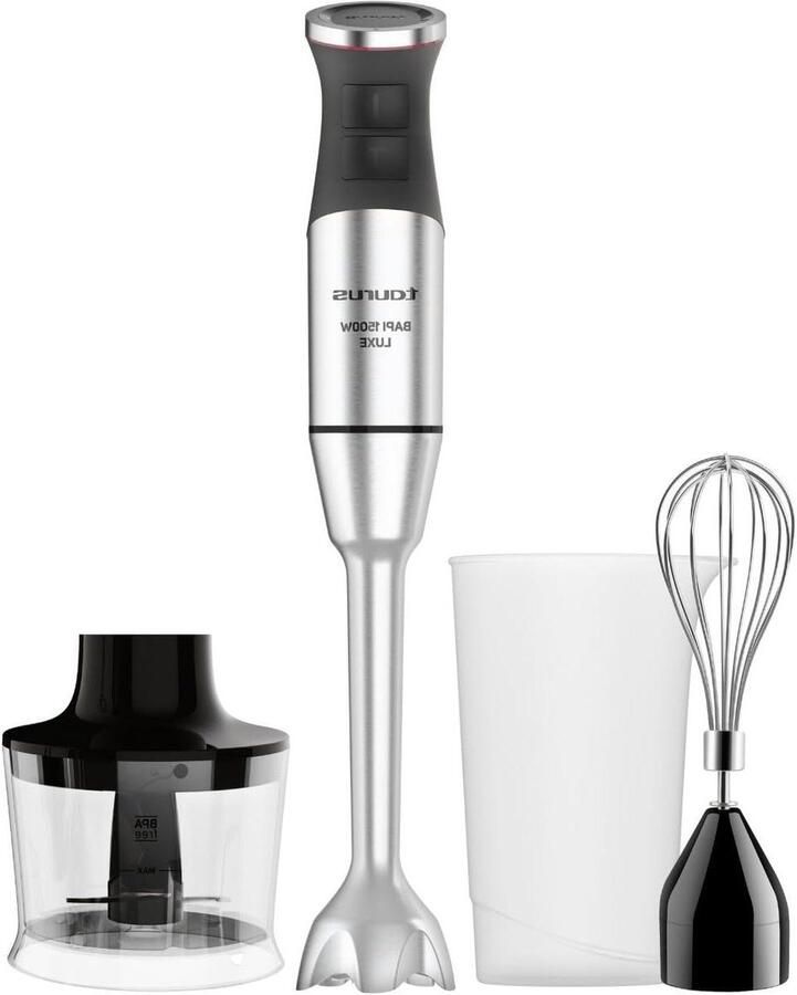 Staafmixer Set Keukenmixer Eten Bereiden 1500W Kracht 700ml Cup Zwart