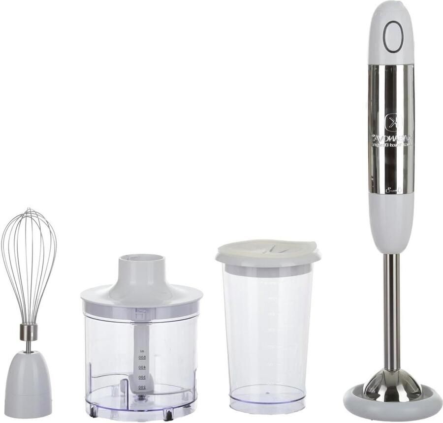 Staafmixerset Keukenmixer Set Eten Bereiden Veelzijdige Accessoires 400 Watt Wit