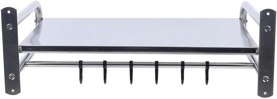 Staal Wandhouder Roestvrij Staal Magnetron Beugel Wandplank Houder Keuken Plank
