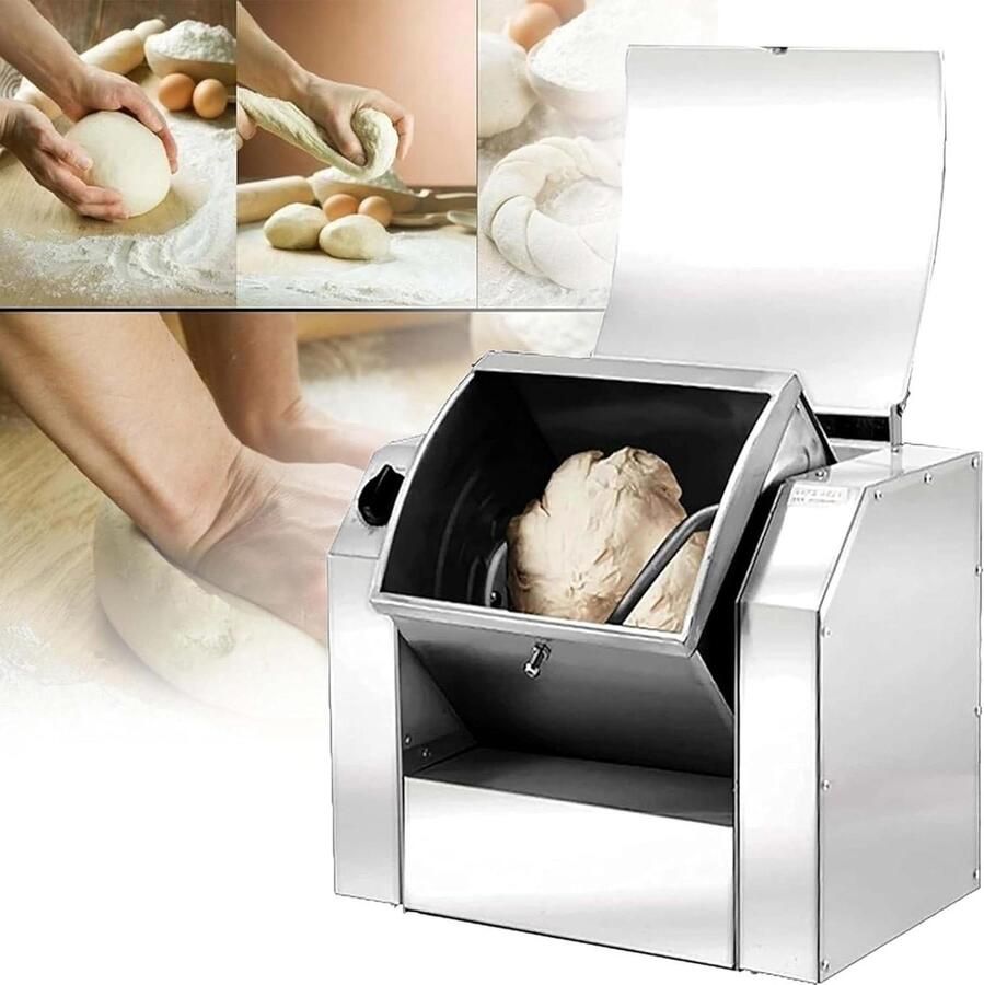 Staande Mixer Deegmixer Keukenmixer Bakken Deeg Maken Roestvrij Staal 5 kg Zilver