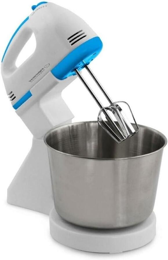 Staande mixer Keukenmixer Bakken en koken Glazen mengkom 150 watt Wit