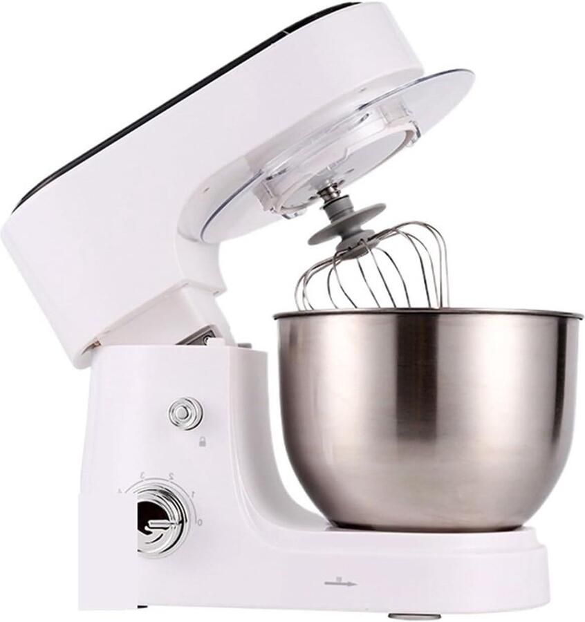 Staande Mixer Keukenmixer Machine Voedsel Bereiden 6 Snelheden 4L Kom Wit