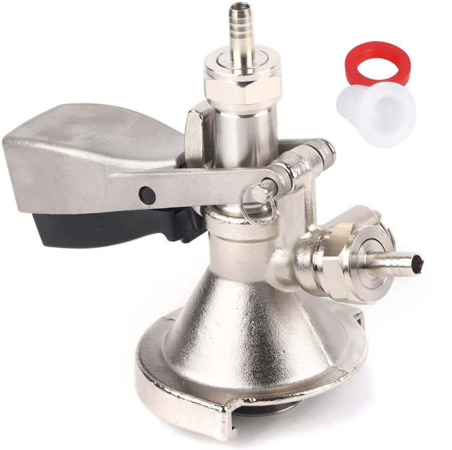 Allecto Stainless Steel A-Type Beer Keg Coupler Duurzame Keg Connector voor Thuis en Horeca