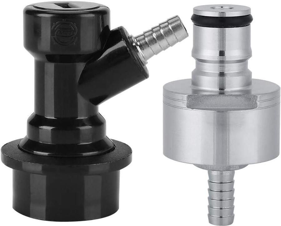 Stainless Steel Carbonation Caps 2 Stuks met Liquid Ball Lock voor Thuisbrouwerij en Koolzuurhoudende Dranken