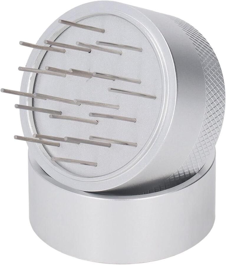 Stainless Steel Espresso Verdeler met Basis WDT Tool voor Consistente Extractie en Perfecte Koffie 53mm Duurzaam en Efficiënt