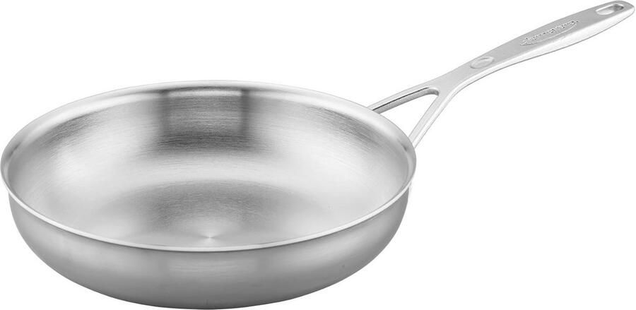 Stainless Steel Frying Pan 9.5 inch 5-Layer Construction Perfect for Induction Cooking