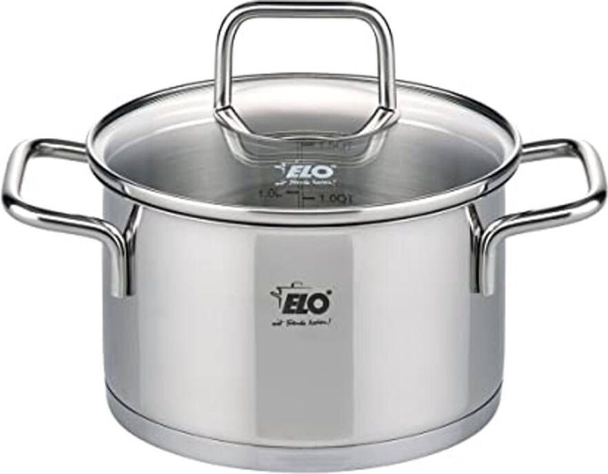 Stainless Steel Induction Cooker 12 cm Saucepan with Glass Lid