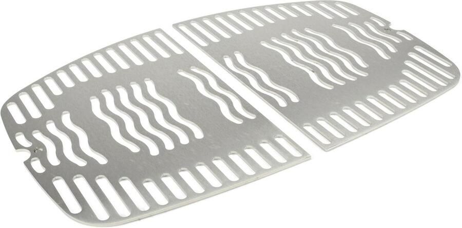 Stainless steel INOX grill grates for Napoleon Travel Q dishwasher safe set of 2 halves