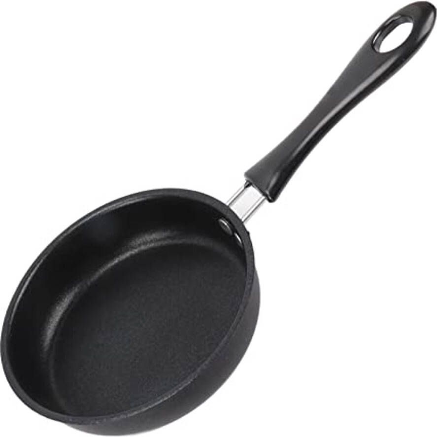 Stainless Steel Omelet Pan Small Egg Frying Pan for Kitchen Induction and Gas Cookers (12CM)