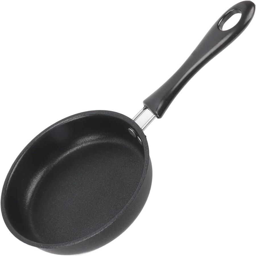 Stainless Steel Omelet Pan Small Egg Frying Pan for Kitchen Induction and Gas Cookers (12CM)