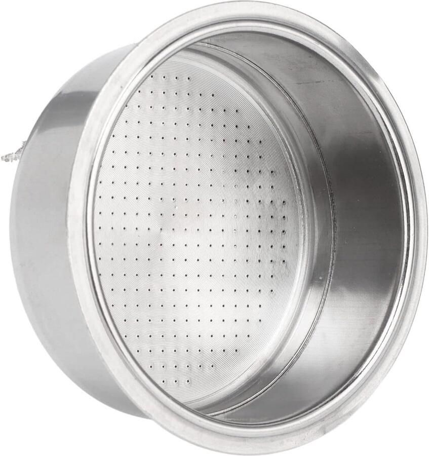 Stainless Steel Portafilter voor Koffie met 2 Cup Filtermandje en Drukregeling voor Perfecte Espresso