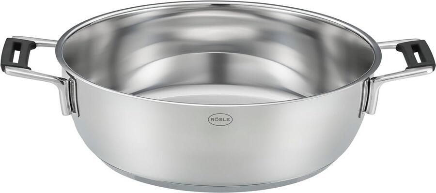 Stainless Steel Serving Pan Ø 28 cm Insulated Handle Elegant and Practical Design